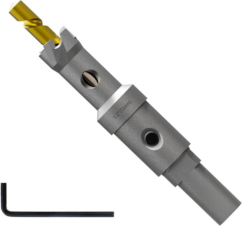 Staten tools Tungsten Carbide Hole Saw 1/2" (13mm) Heavy Duty Metal Cutting Bit for Stainless Steel and Hard Metals Sharp Durable Design for Smooth Precision Cuts Long Lasting Performance 1 Pc - Image 1